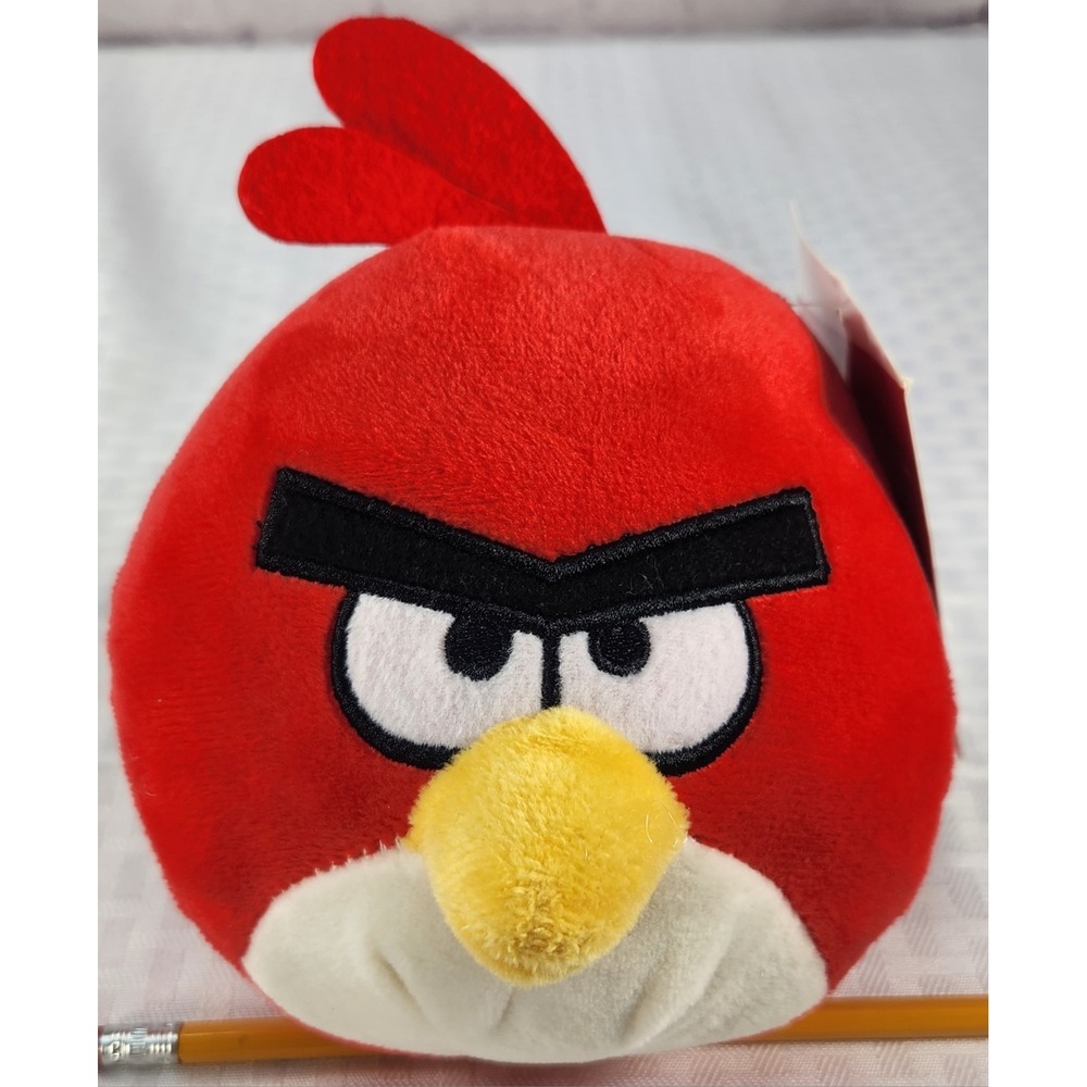 Angry Birds Big Red 6" Plush Stuffed Toy Video Game Doll Rovio New With Tag
